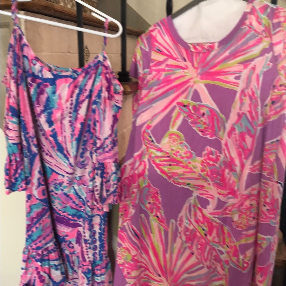 Lily youth XL off shoulder shorts jumpsuit & Lily sheath dress, youth XL